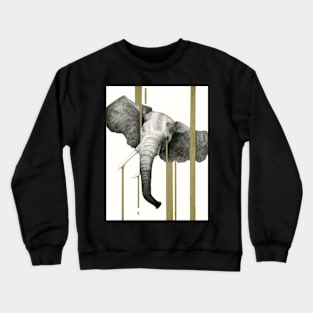watercolor elephant Crewneck Sweatshirt